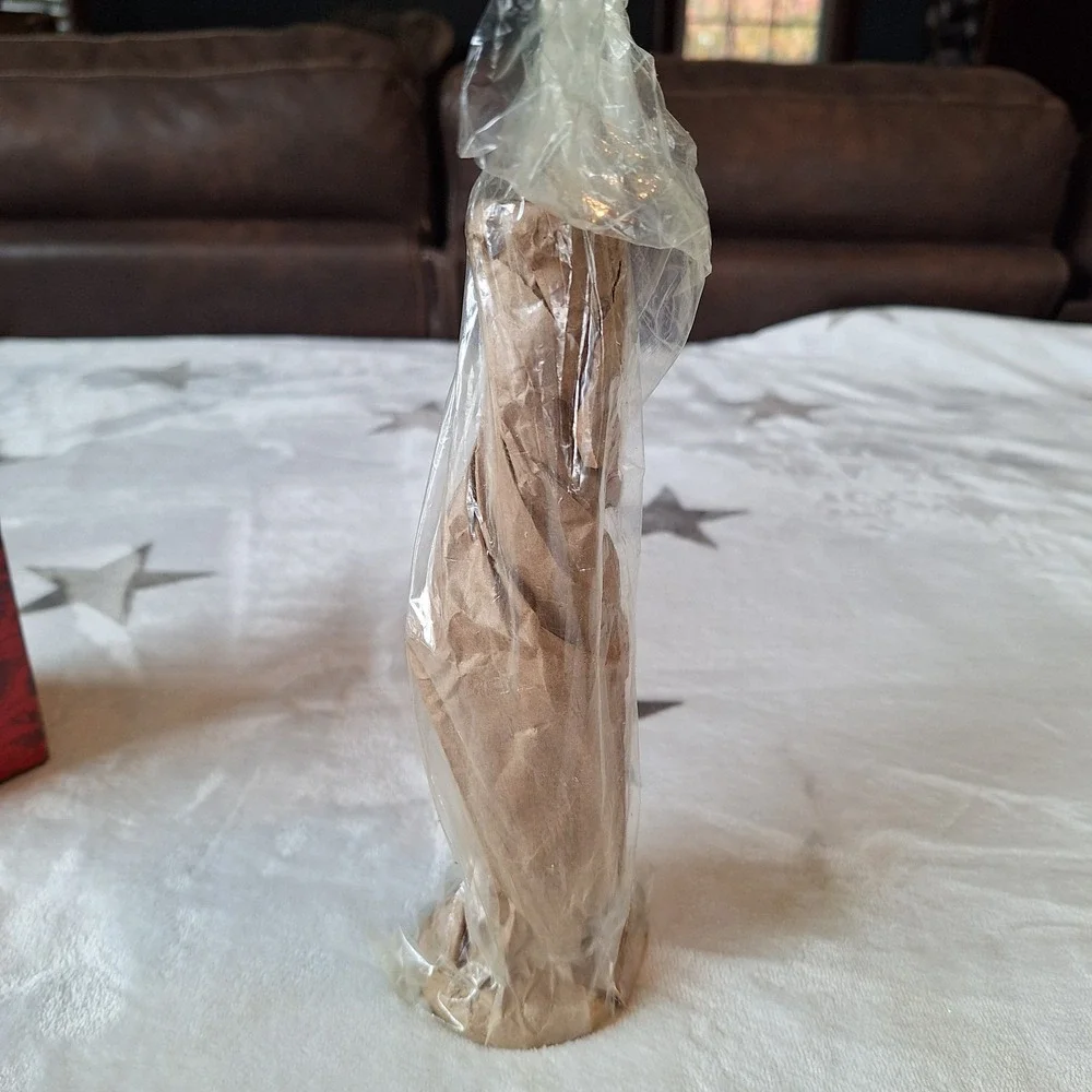 Vintage 1989 Solid Brass Flower Bud Vase 8.25 inches Hand‎ Made Made In India